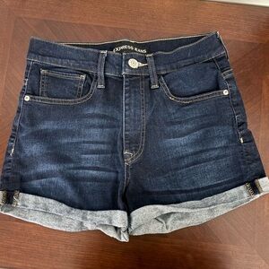 Dark Wash Denim Shorts
